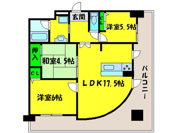 フェニックス堺東の物件間取画像